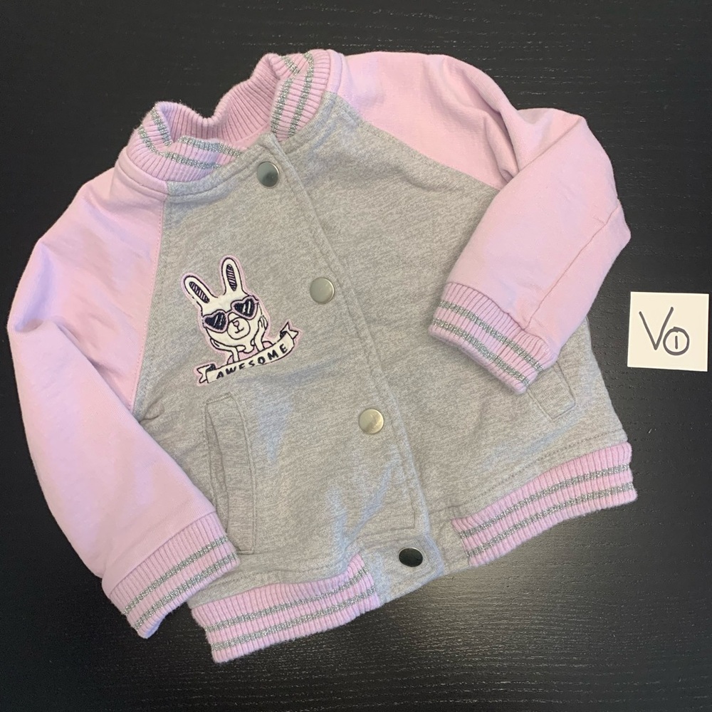 Joe Fresh 6-12m Varsity Style Bunny Jacket